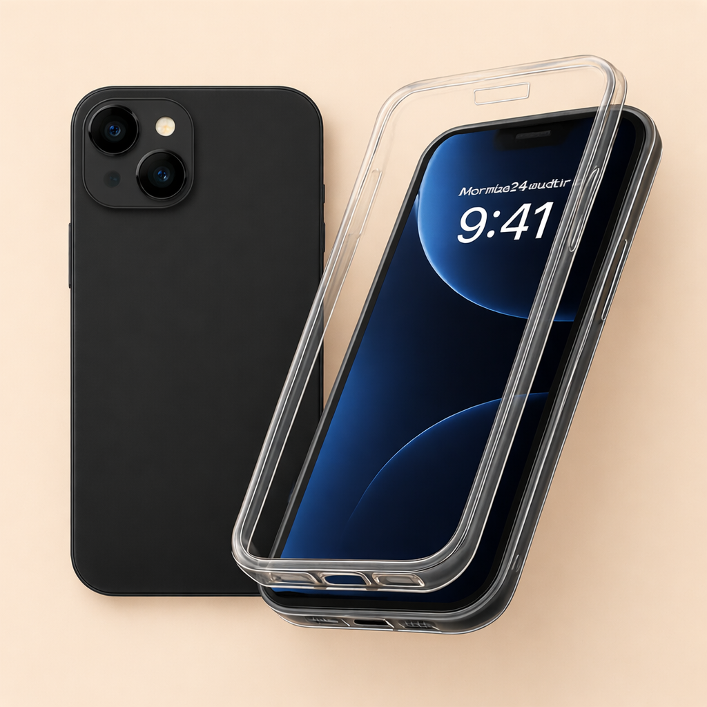 Coque 360° Transprente - IPhone 14 + et 15 +