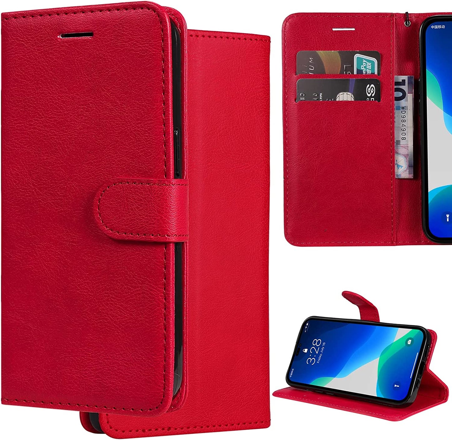 Oppo A52/A72/A92 - Étui Rouge