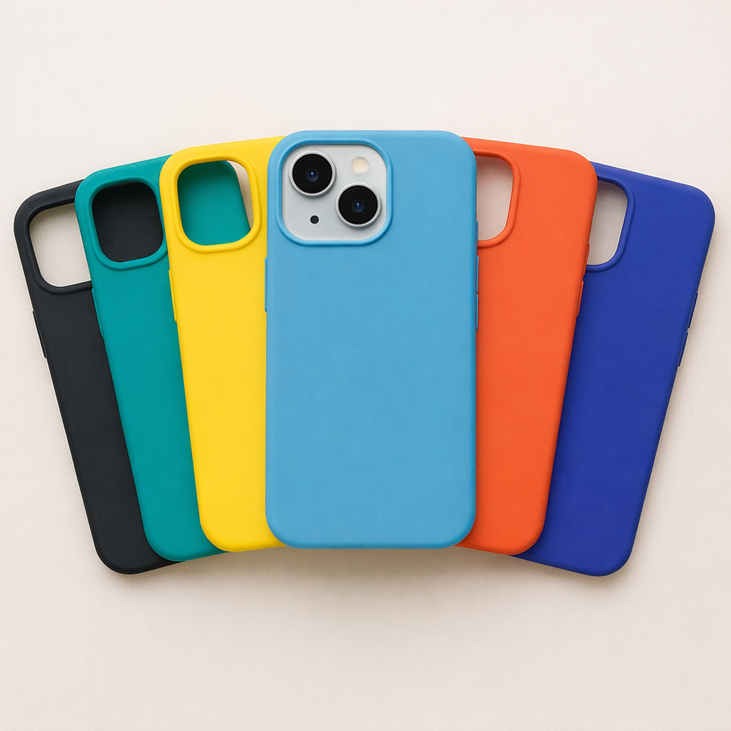 Coque en Silicone de Couleur Anti-dérapante - IPhone 14 + et 15 +