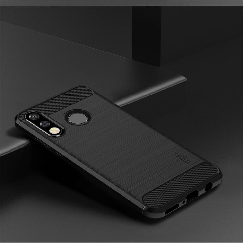 Coque de protection Carbone noir  Huawei P30 Lite