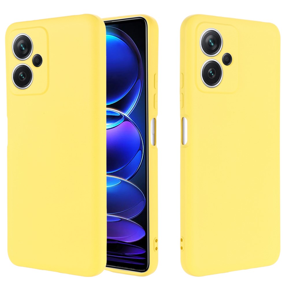 Coque de protection silicone jaune  Xiaomi Redmi Note 12 Pro 5G