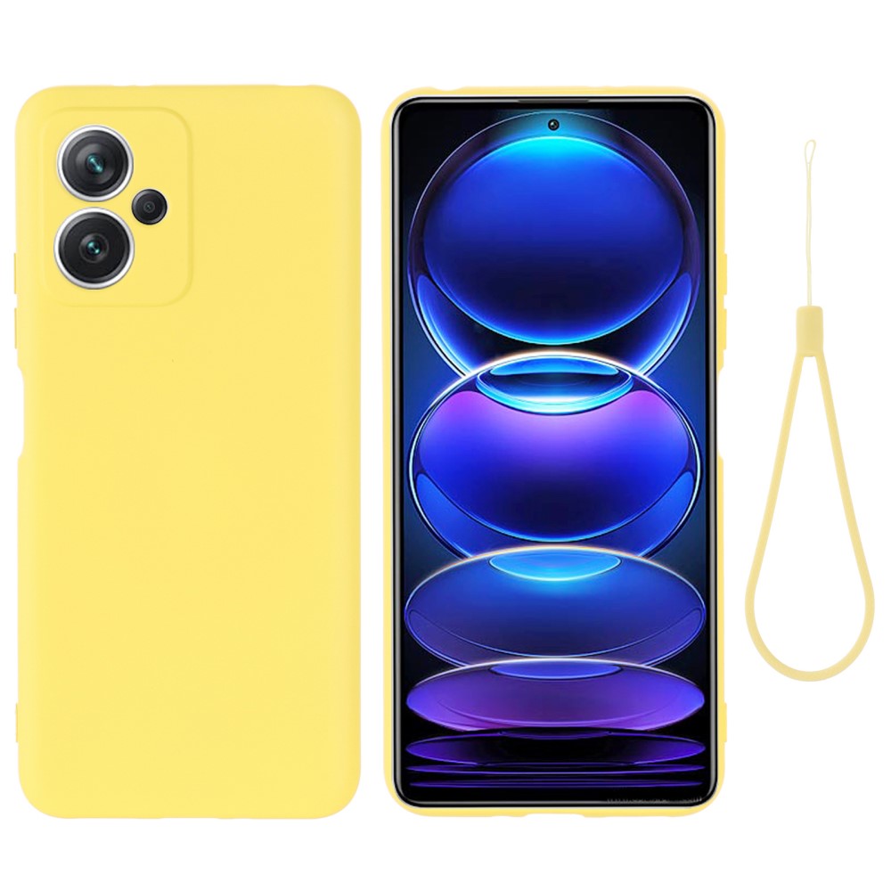 Coque de protection silicone jaune  Xiaomi Redmi Note 12 Pro 5G