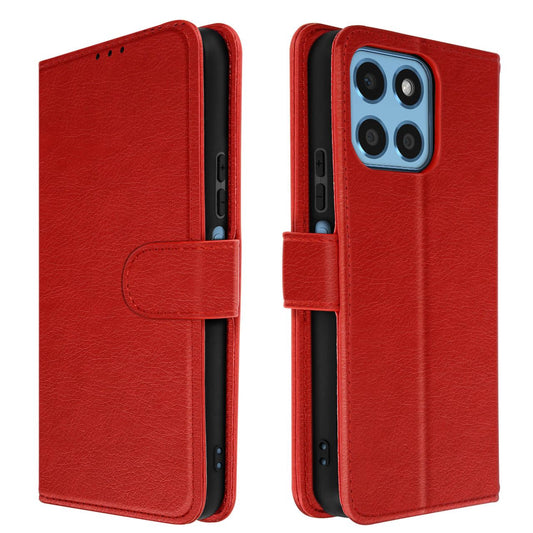 Étui portefeuille rouge - Honor 70 Lite