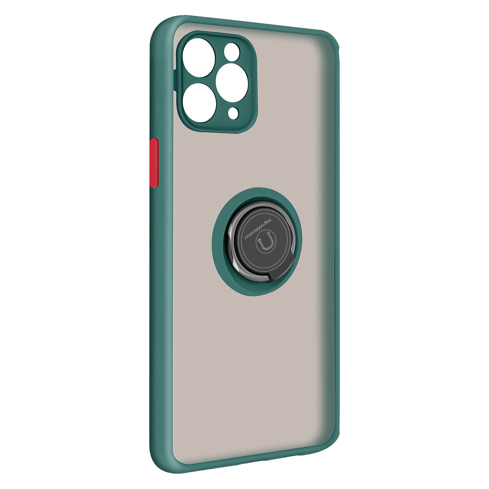 coque iPhone 11 bague verte aimantée flapstore antichoc pas chere vue coté